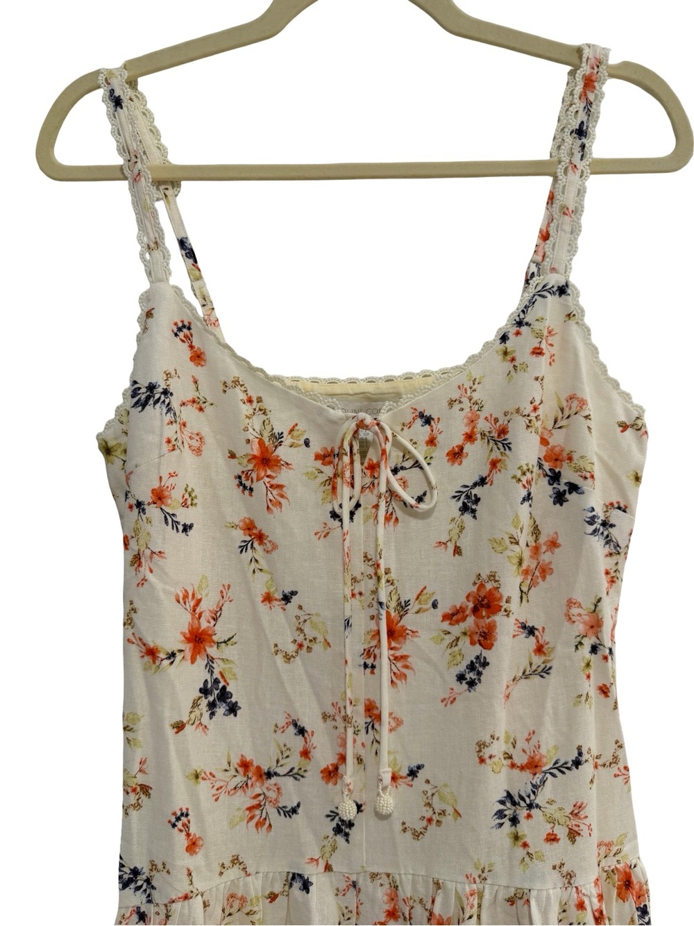 Caroline Constas Ivory Floral Linen Maxi Dress S NWT - Picture 3 of 12